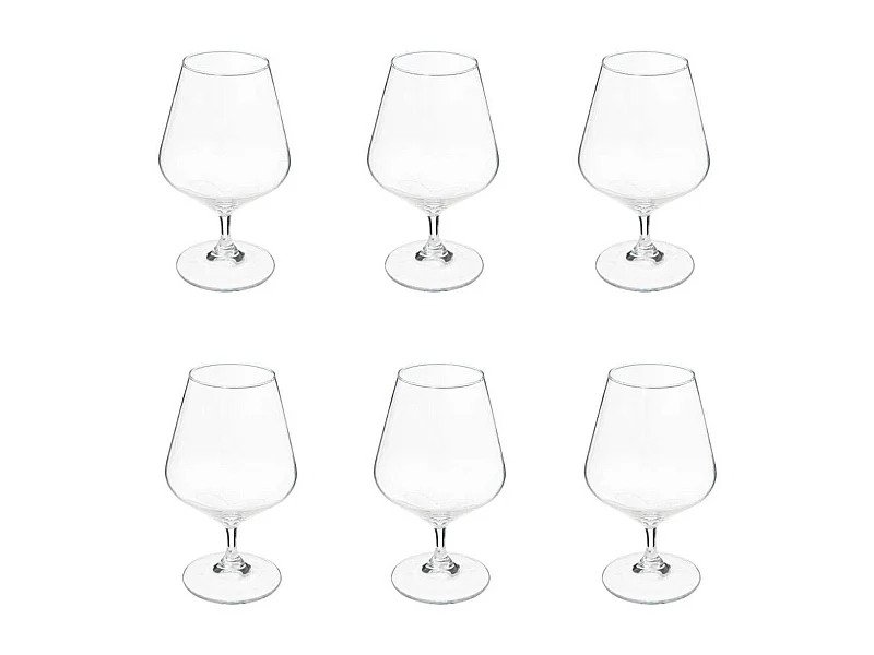 Lot de 6 Verres à Cognac "Nora" 35cl Transparent