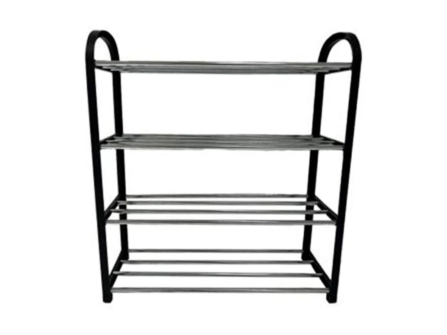 Etagere A Chaussures 4 Niveaux Noir