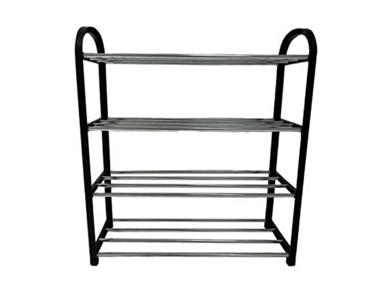 Etagere A Chaussures 4 Niveaux Noir