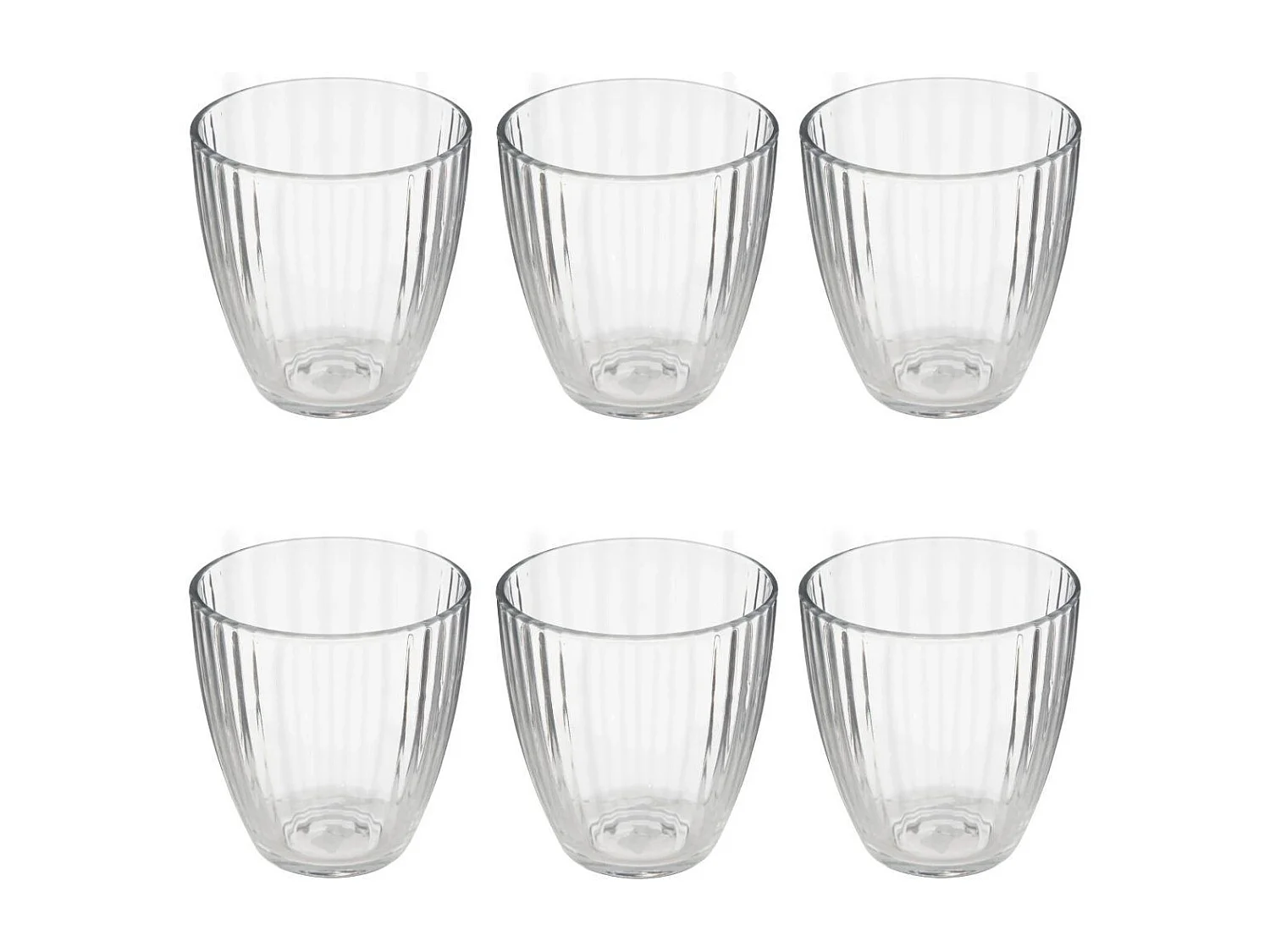 Lot de 6 Verres à Eau "Mathe'Eau" 28cl Transparent