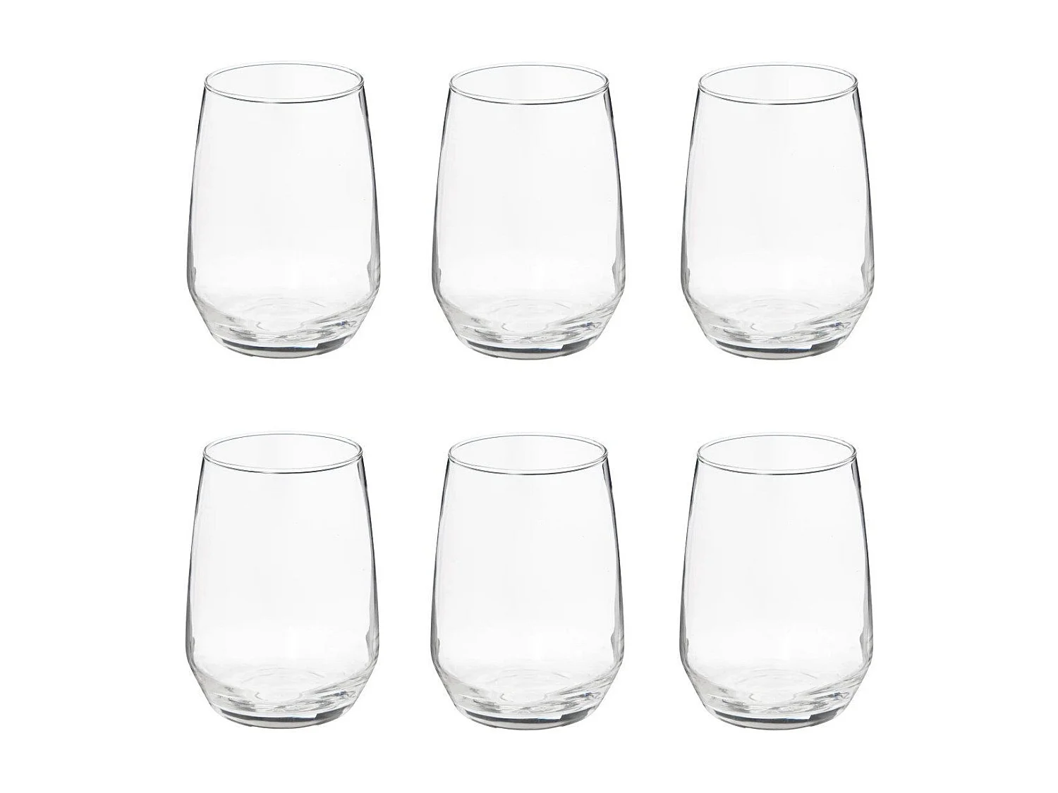 Lot de 6 Verres à Eau "Nora" 45cl Transparent