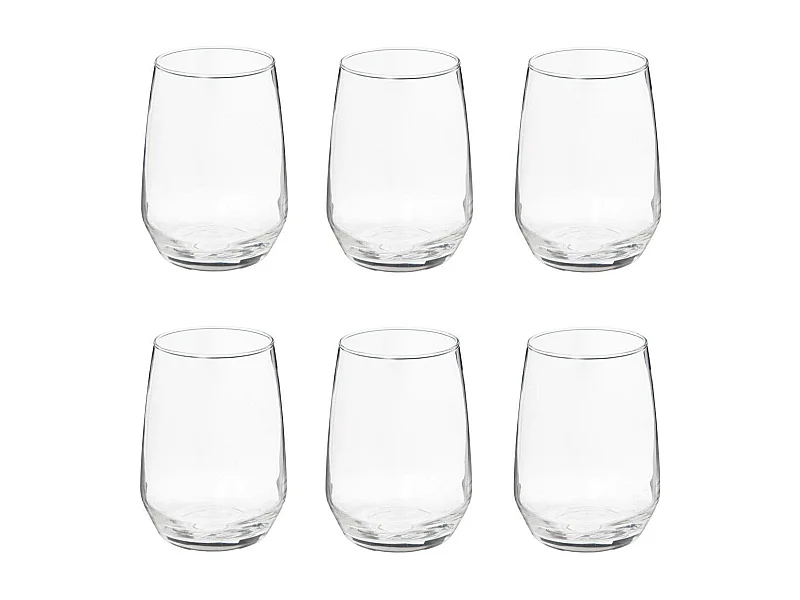 Lot de 6 Verres à Eau "Nora" 45cl Transparent