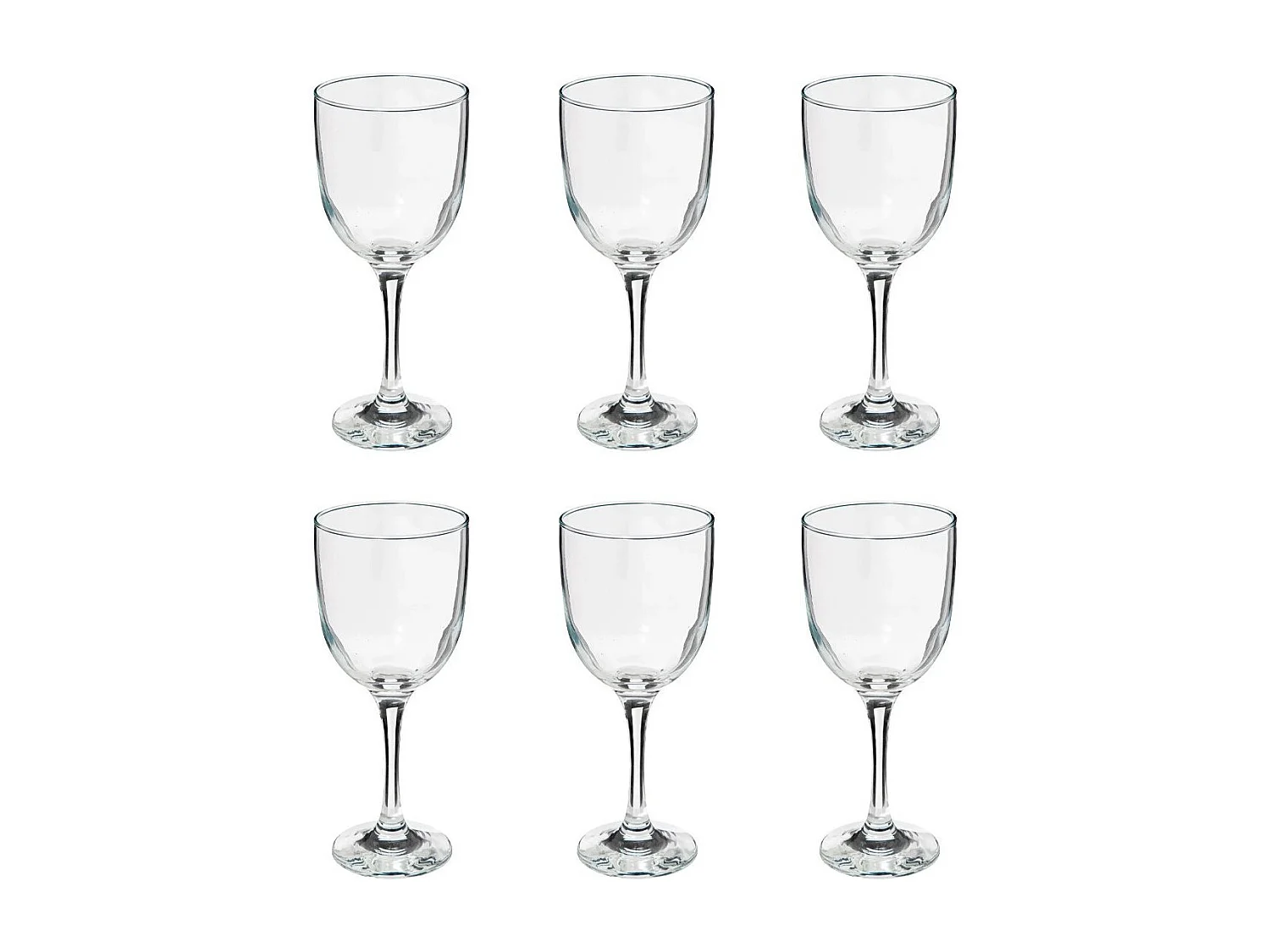 Lot de 6 Verres à Eau "Clara" 36cl Transparent