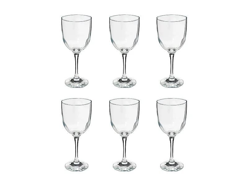 Lot de 6 Verres à Eau "Clara" 36cl Transparent