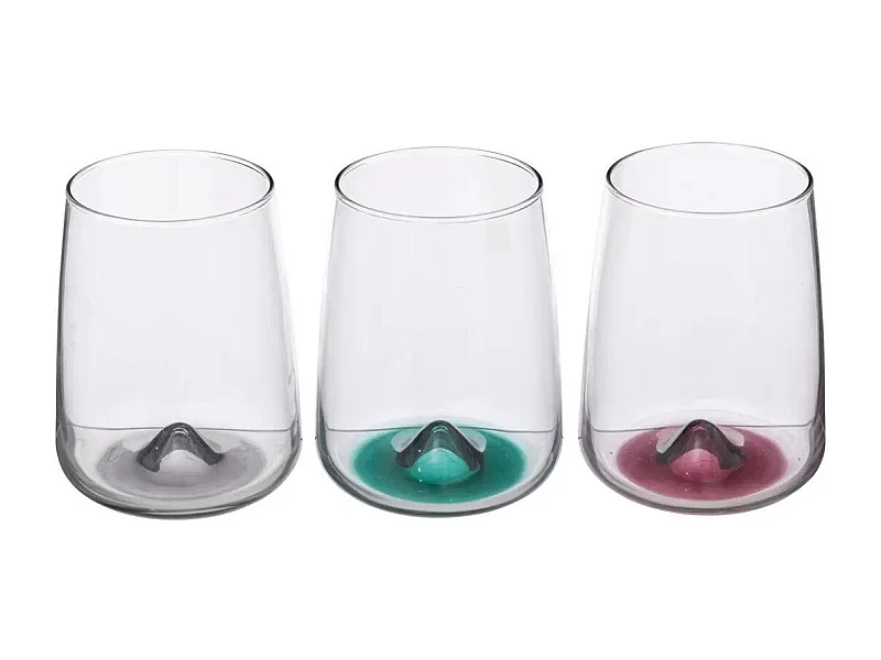 Lot de 3 Verres à Eau "Olme" 36cl Transparent