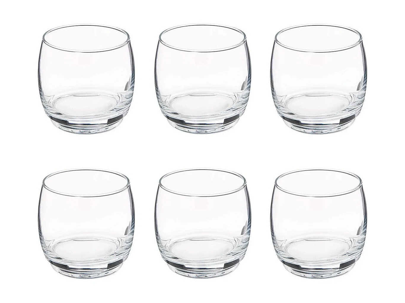 Lot de 6 Verres à Eau "Empileau" 32cl Transparent