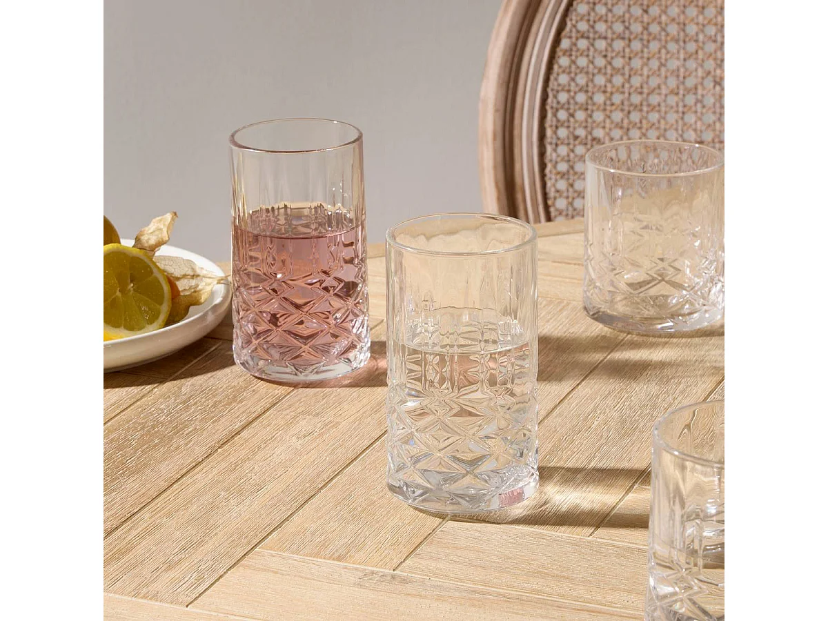 Lot de 4 Verres à Cocktail Haut "Gaspard" 36cl Transparent