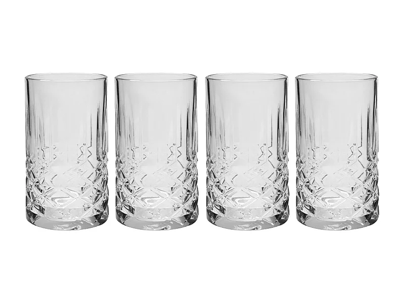 Lot de 4 Verres à Cocktail Haut "Gaspard" 36cl Transparent