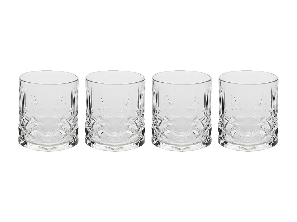 Lot de 4 Verres à Cocktail Bas "Gaspard" 35cl Transparent