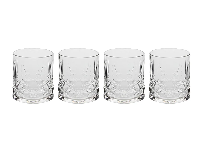 Lot de 4 Verres à Cocktail Bas "Gaspard" 35cl Transparent