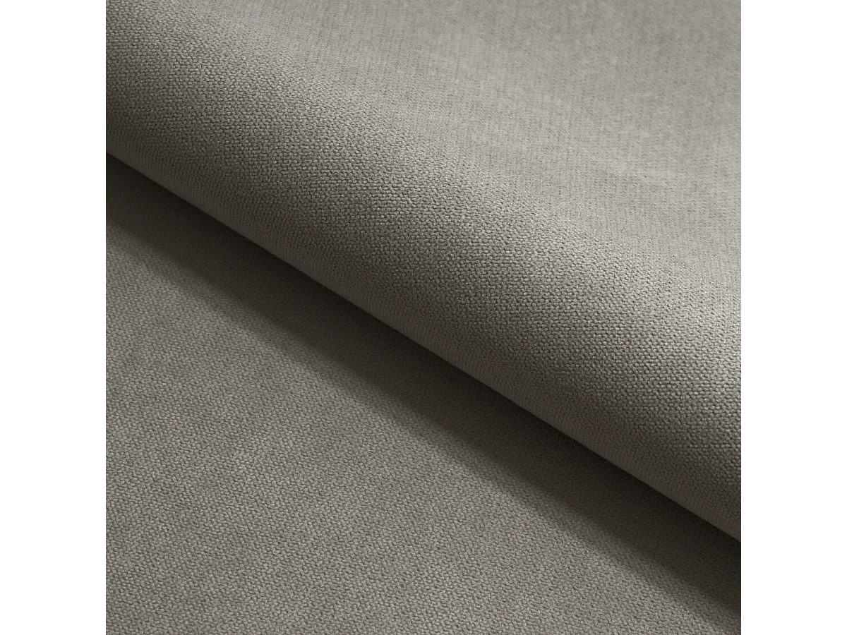 Hoekbank TURIN van fluweel met slaapfunctie Grau