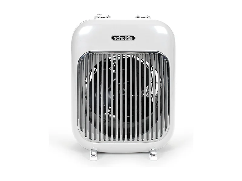 Elektrische heteluchtverwarmer Scholtes 2000W wit, IP21, 3 standen, instelbare thermostaat, draagbaar, ideaal voor badkamer 20m²