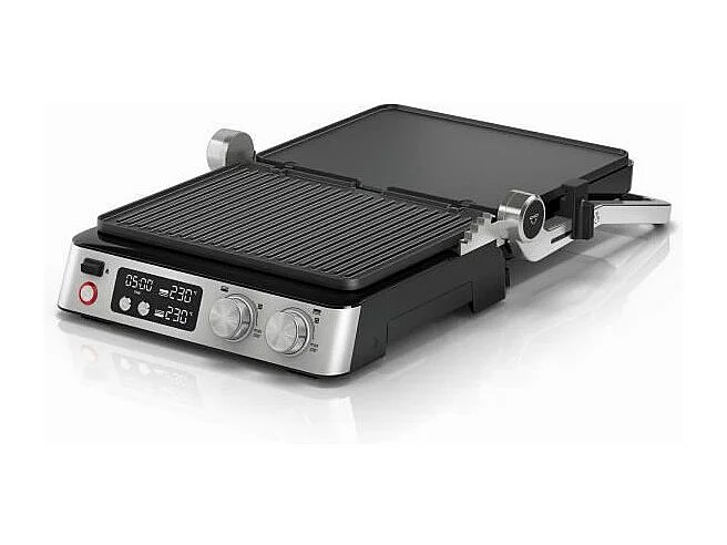 Grill multifonctions - BRAUN - Multi Grill 7 - 2000 W - 3 positions de chauffe - Noir/Acier