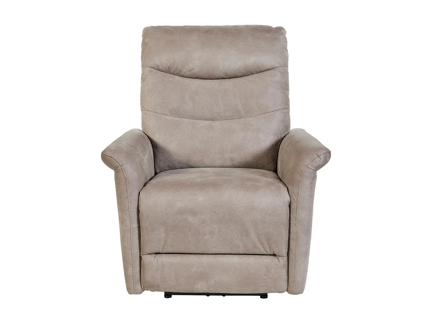 Fauteuil relax électrique tissu microfibre taupe - PYLOS