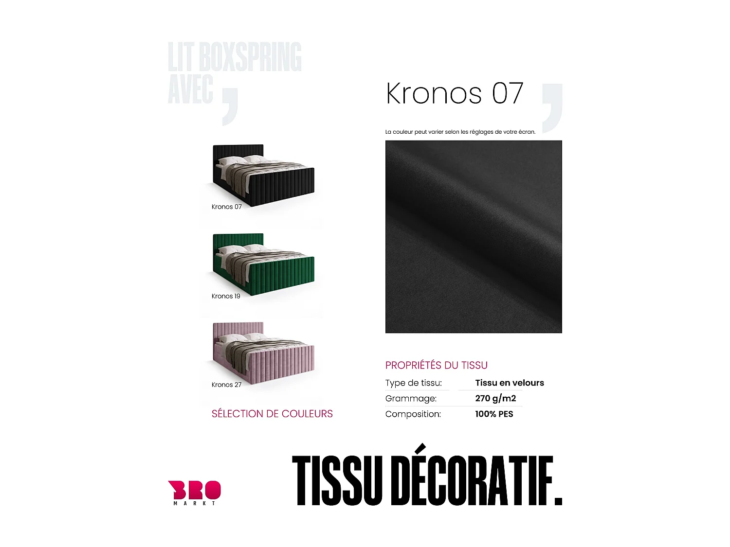 Lit boxspring avec rangement DREAM DUO - matelas - surmatelas - noir - 180x200 cm