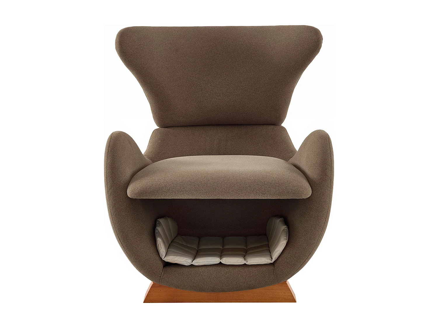 Fauteuil adapté aux animaux de compagnie - 66 x 69 x 76 cm - tissu anti-griffures - bois - marron