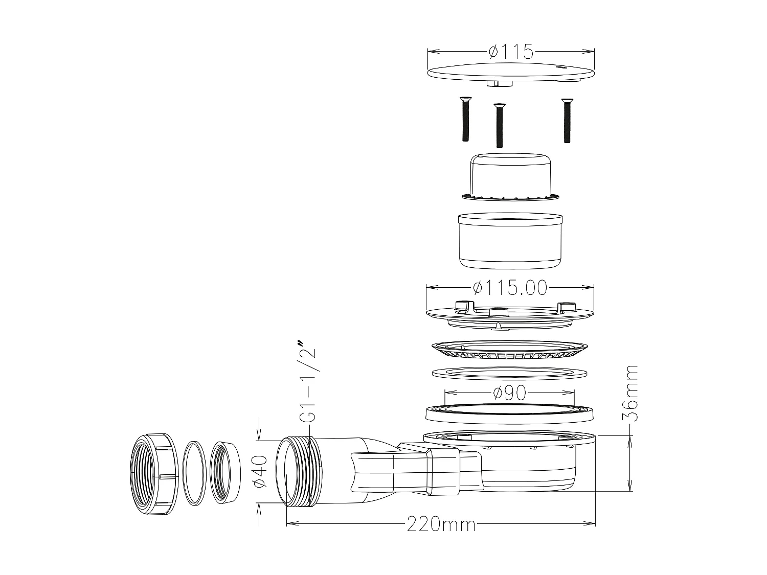 Receveur extra-plat à poser ou à encastrer recoupable en résine SMC avec siphon - Effet terrazzo blanc - 140 x 90 cm - MIRNOSA