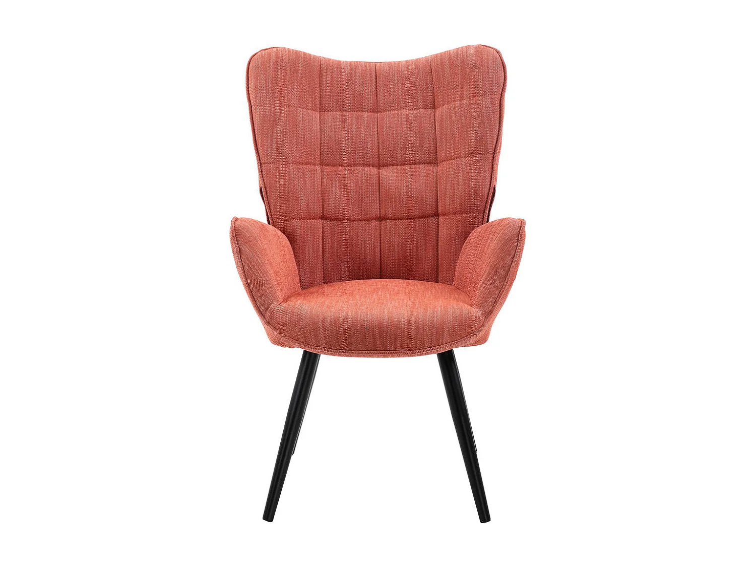 Poltrona da Casa Ufficio Papaya Tessuto Sedia con Seduta Ergonomica e Braccioli