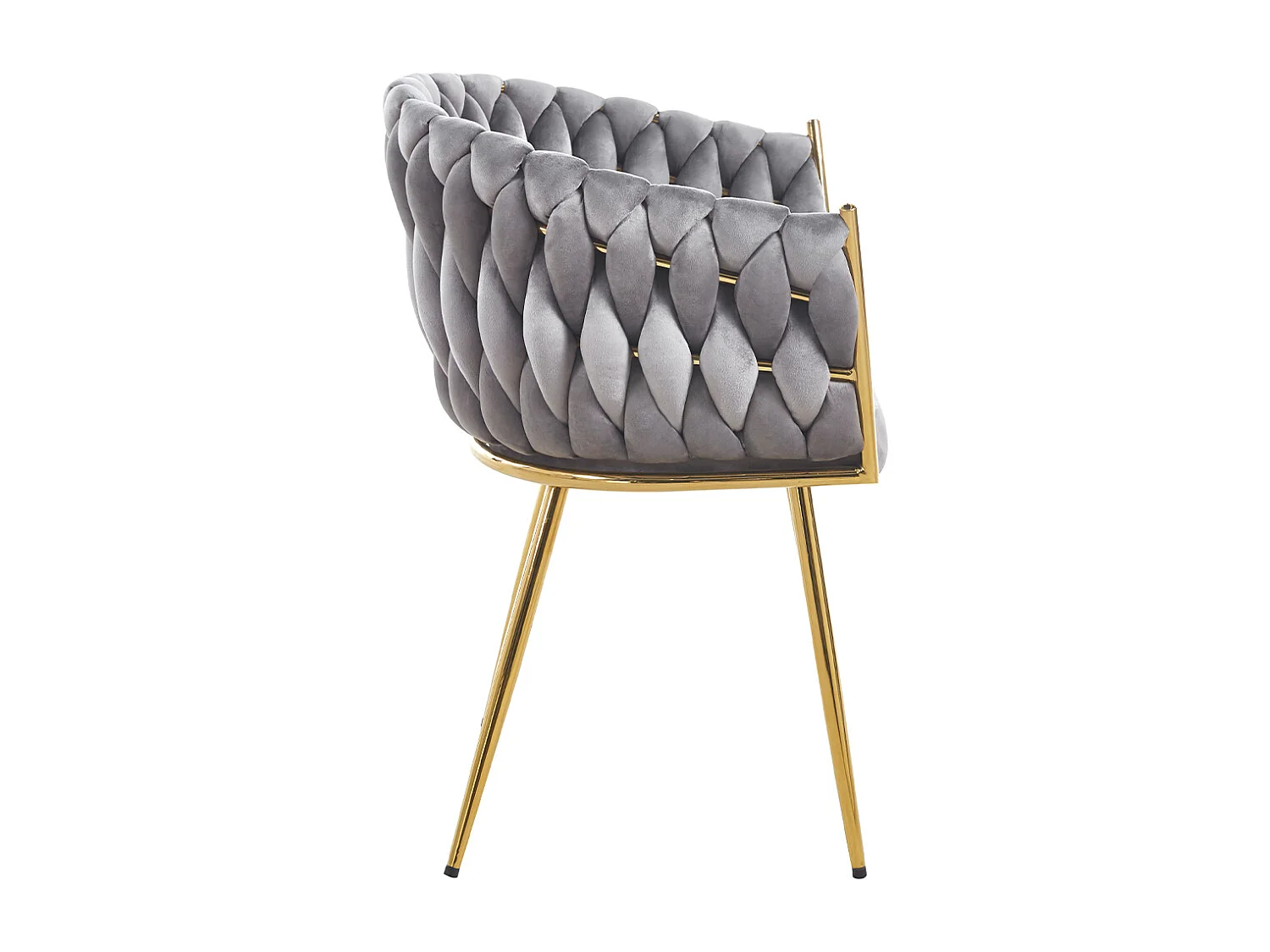 Set 2 Sedie per Sala da Pranzo e Ufficio in Velluto Grigio Sedia Ergonomica