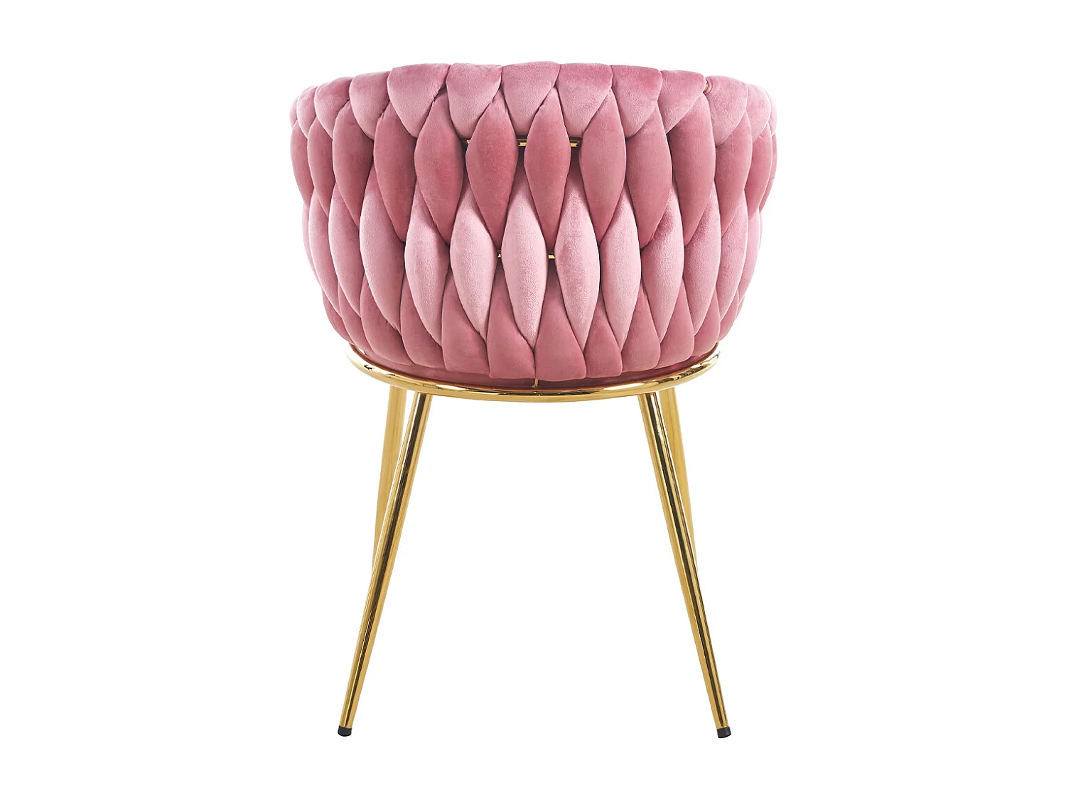 Set 2 Sedie per Sala da Pranzo e Ufficio in Velluto Rosa Antico Sedia Ergonomica