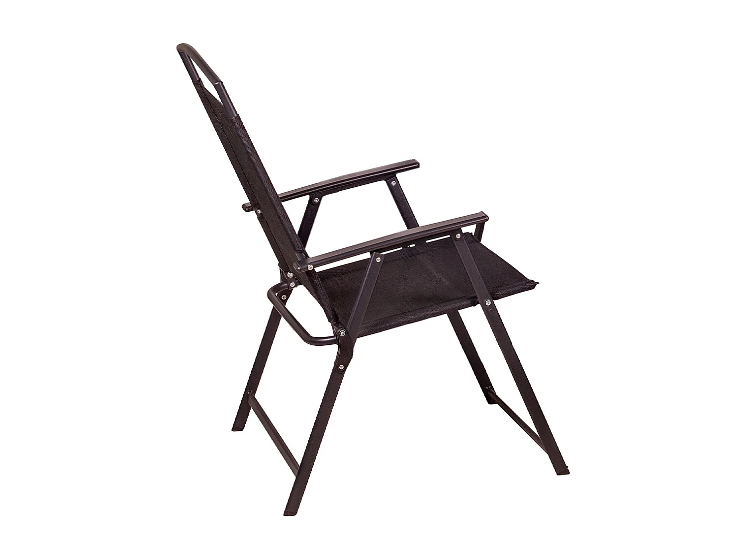 Set da Pranzo 6 Pezzi per Giardino Patio con Ombrellone 4 Sedie Pieghevoli Grigio