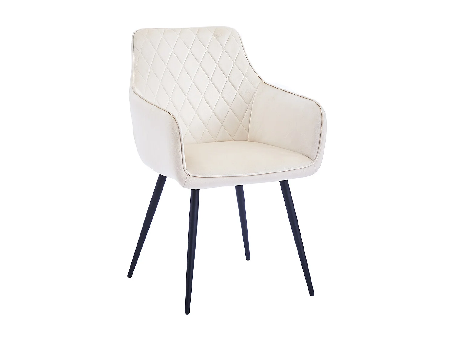 Set 2 Sedie da Pranzo in Velluto Beige Ergonomica Poltrona Sedia da Ufficio Casa