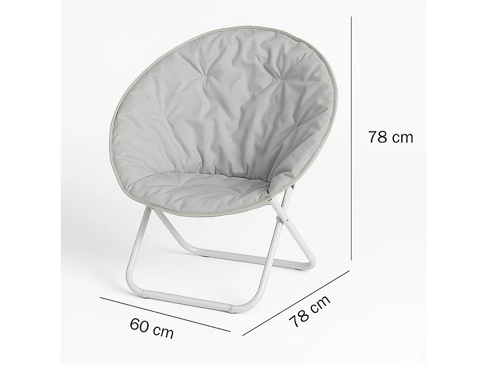 Sedia Pieghevole Moon Regista Poltrona Relax Ergonomica Sabbia Salvaspazio 60x78