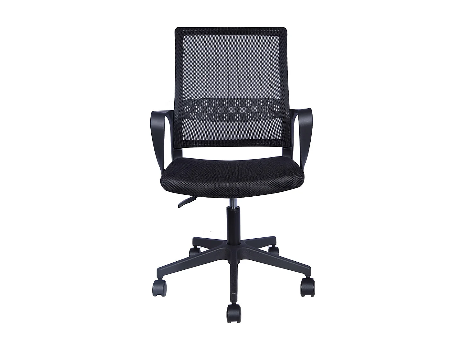 Sedia da Scrivania Nera con Ruote Piroettanti Seduta Ergonomica Ufficio e Casa