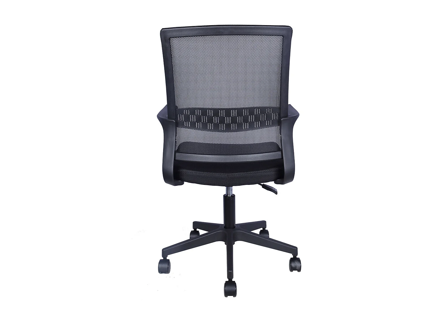 Sedia da Scrivania Nera con Ruote Piroettanti Seduta Ergonomica Ufficio e Casa