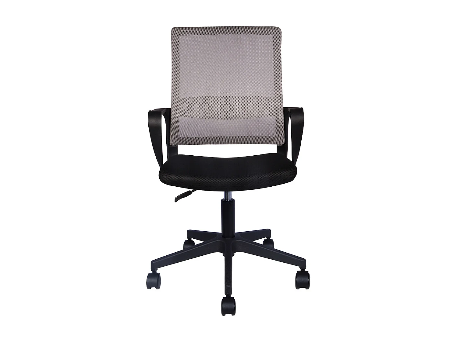 Sedia da Scrivania Nero e Grigio Ruote Piroettanti Seduta Ergonomica da Ufficio