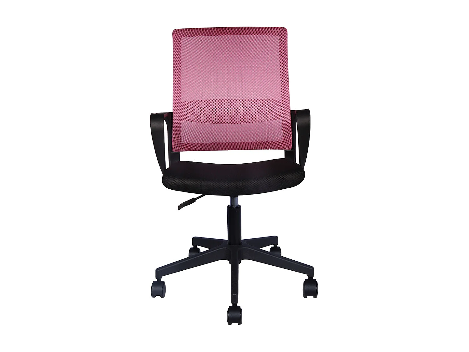 Sedia da Scrivania Nero e Rosa Ruote Piroettanti Seduta Ergonomica da Ufficio