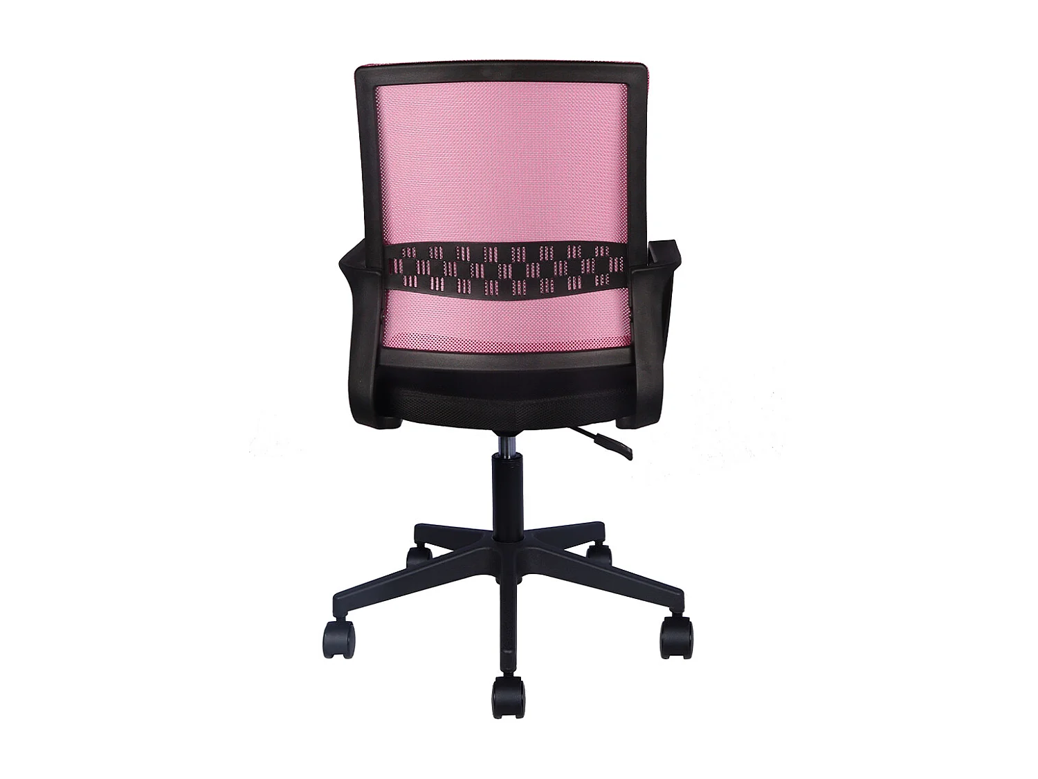Sedia da Scrivania Nero e Rosa Ruote Piroettanti Seduta Ergonomica da Ufficio