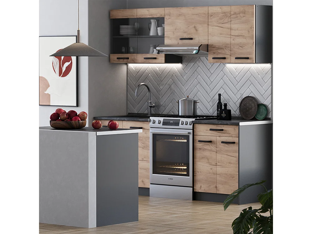 Panel boczny do zmywarki antracyt 57x1.6x81.2 r-line