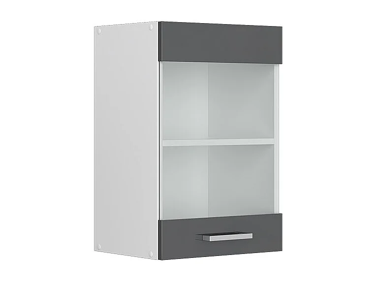 Façade de cuisine anthracite haute brillance 39.6x1.6x59 r-line