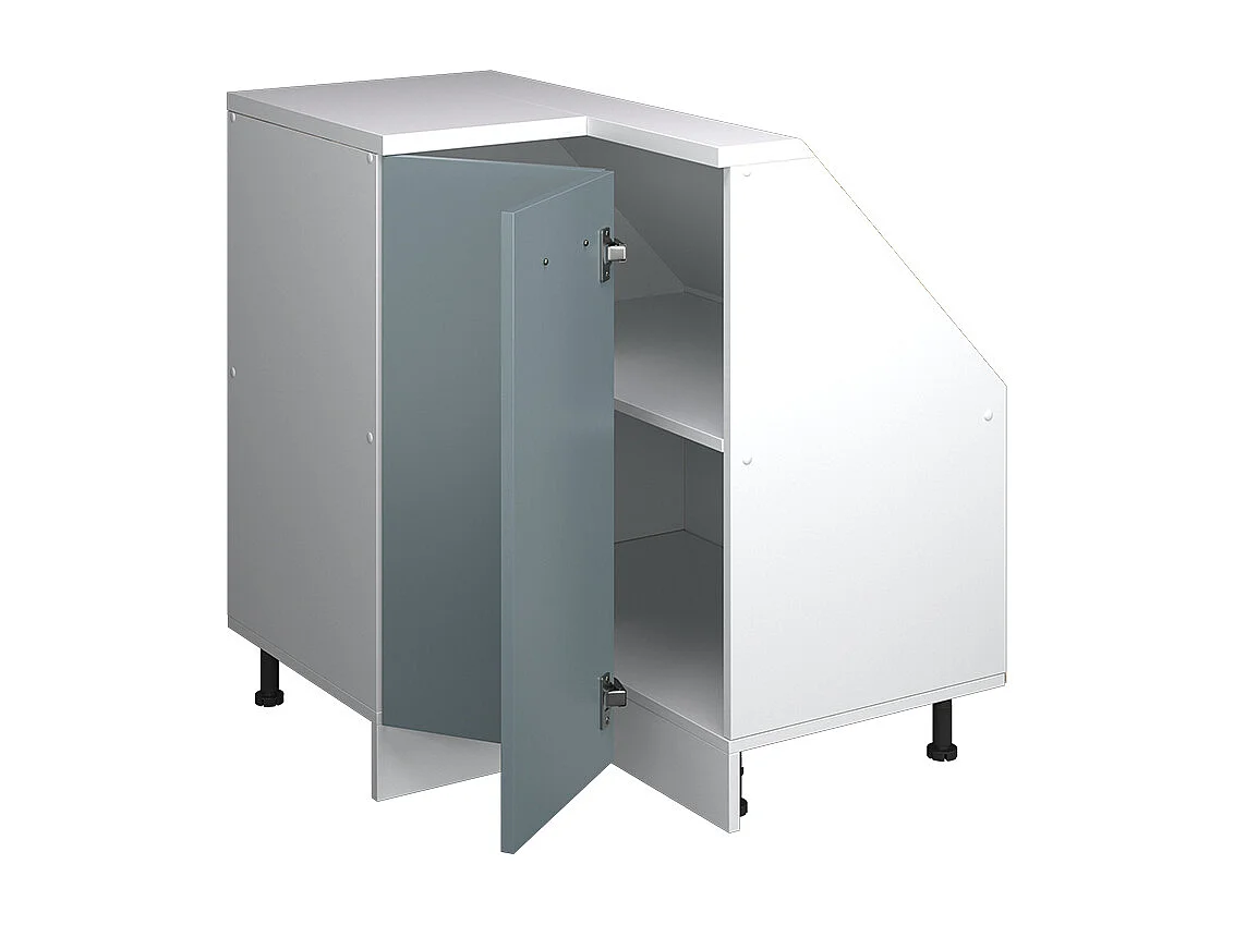 Meuble de cuisine dangle pour combles bleu-gris 75.6x75.6x81.6 r-line