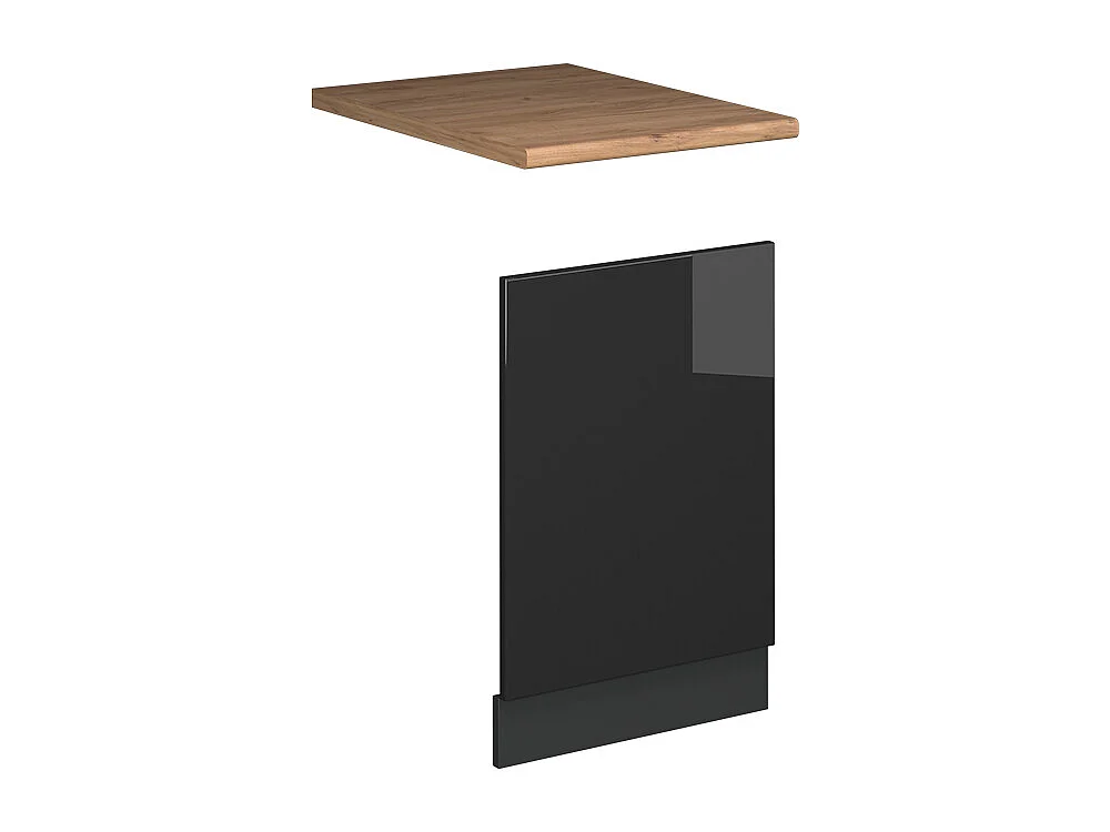 Façade anthracite haute brillance 45x1.6x67.4 fame-line