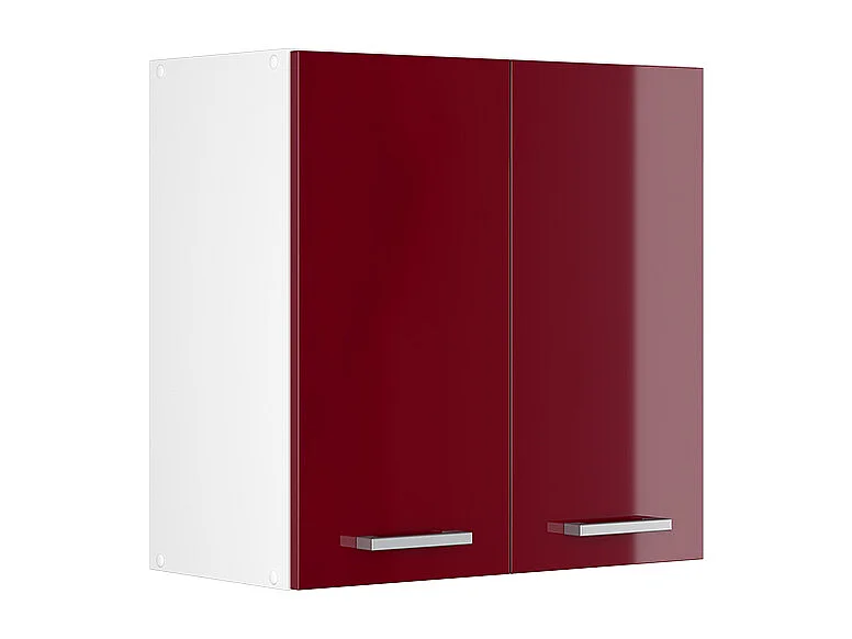 Façade de cuisine rouge brillant 59.2x1.6x59 r-line