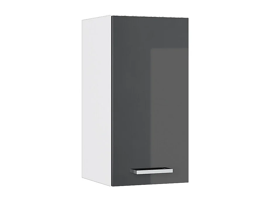 Façade de cuisine anthracite haute brillance 29.6x1.8x59 r-line