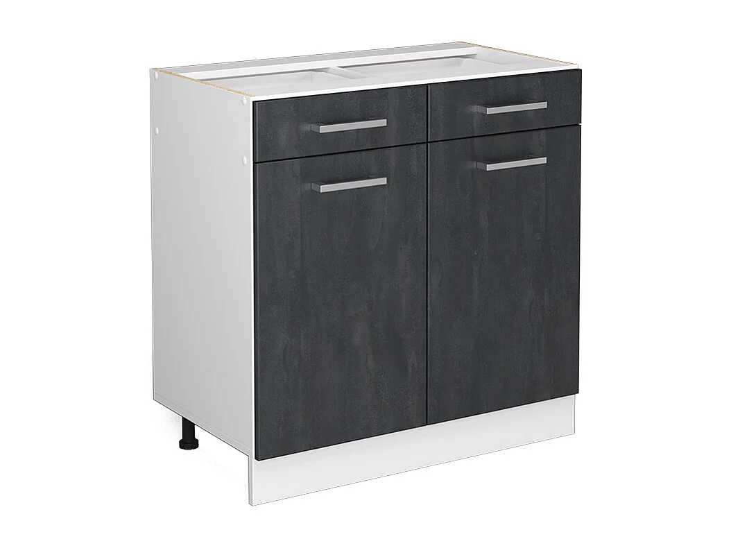 Façade de cuisine béton noir 79.2x1.6x70.8 r-line