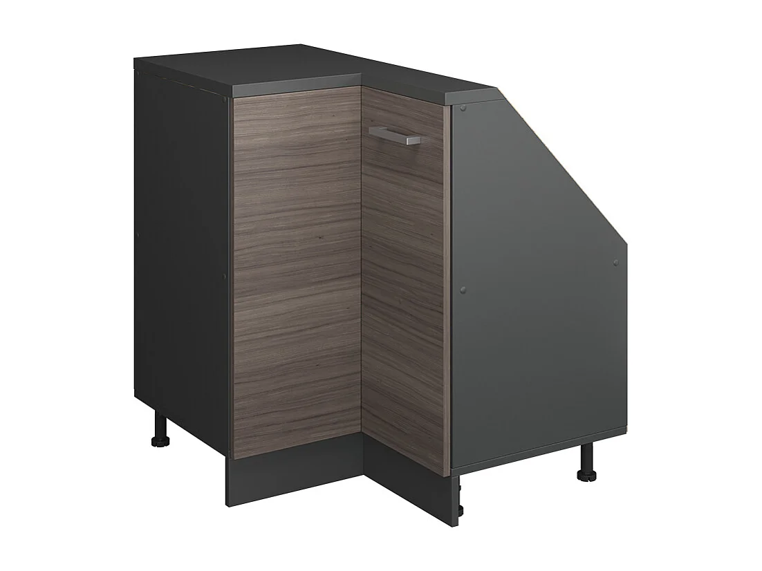 Meuble de cuisine dangle pour combles gris noble 75.6x75.6x81.6 r-line