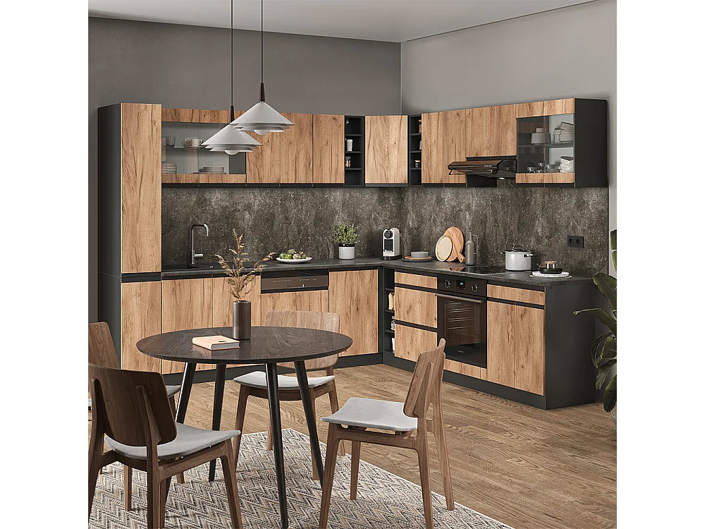 Façade de cuisine chêne de force doré 46x1.6x71.6 r-line