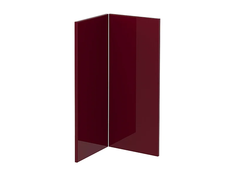 Façade de cuisine rouge brillant 59.2x1.6x71.3 r-line