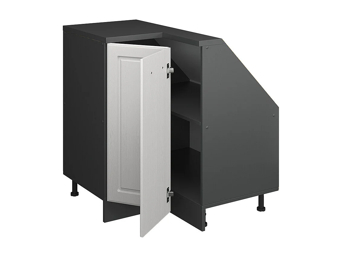 Meuble de cuisine dangle pour combles blanc campagne 75.6x75.6x81.6 r-line