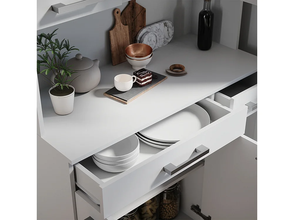 Bufet kuchenny biały 100.1x46x188.5 raul