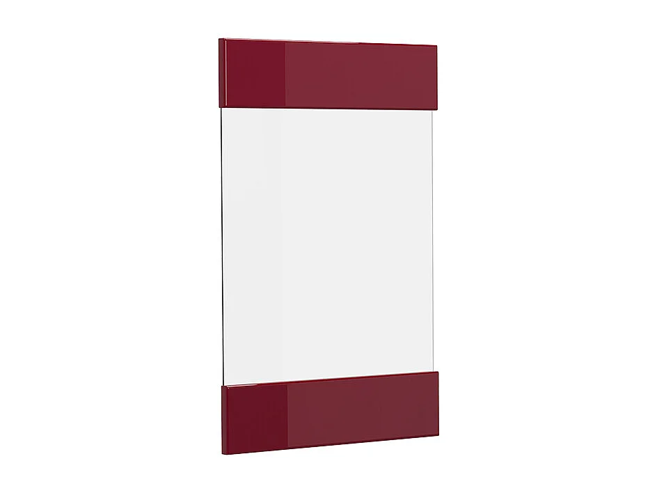 Façade de cuisine rouge brillant 39.6x1.6x59 r-line