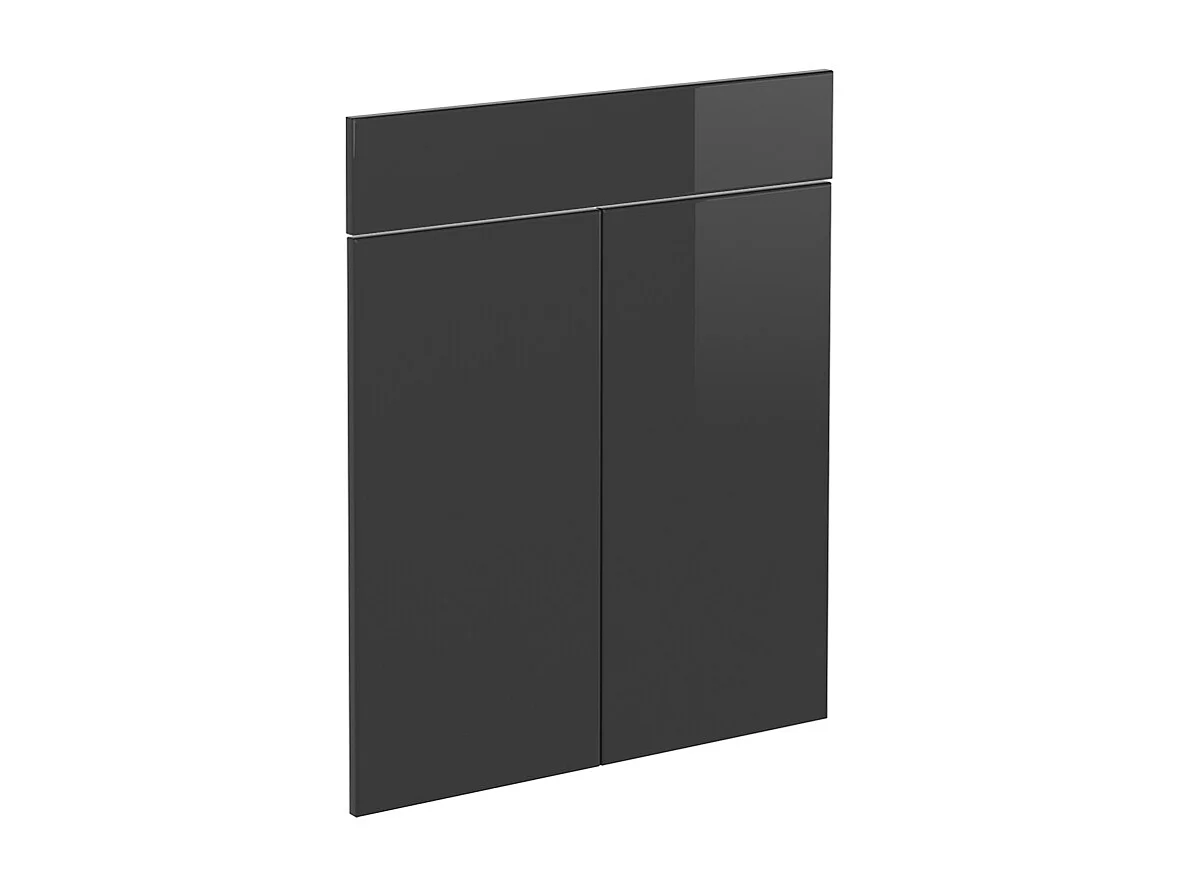 Façade de cuisine anthracite haute brillance 59.2x1.6x70.8 r-line