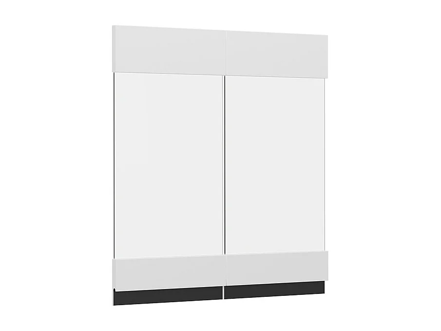 Façade de cuisine blanc 59.2x1.6x59 r-line