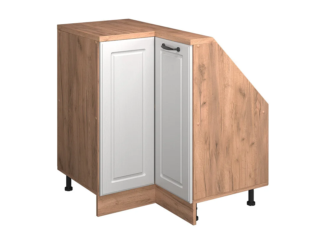 Meuble de cuisine dangle pour combles blanc campagne 75.6x75.6x81.6 r-line