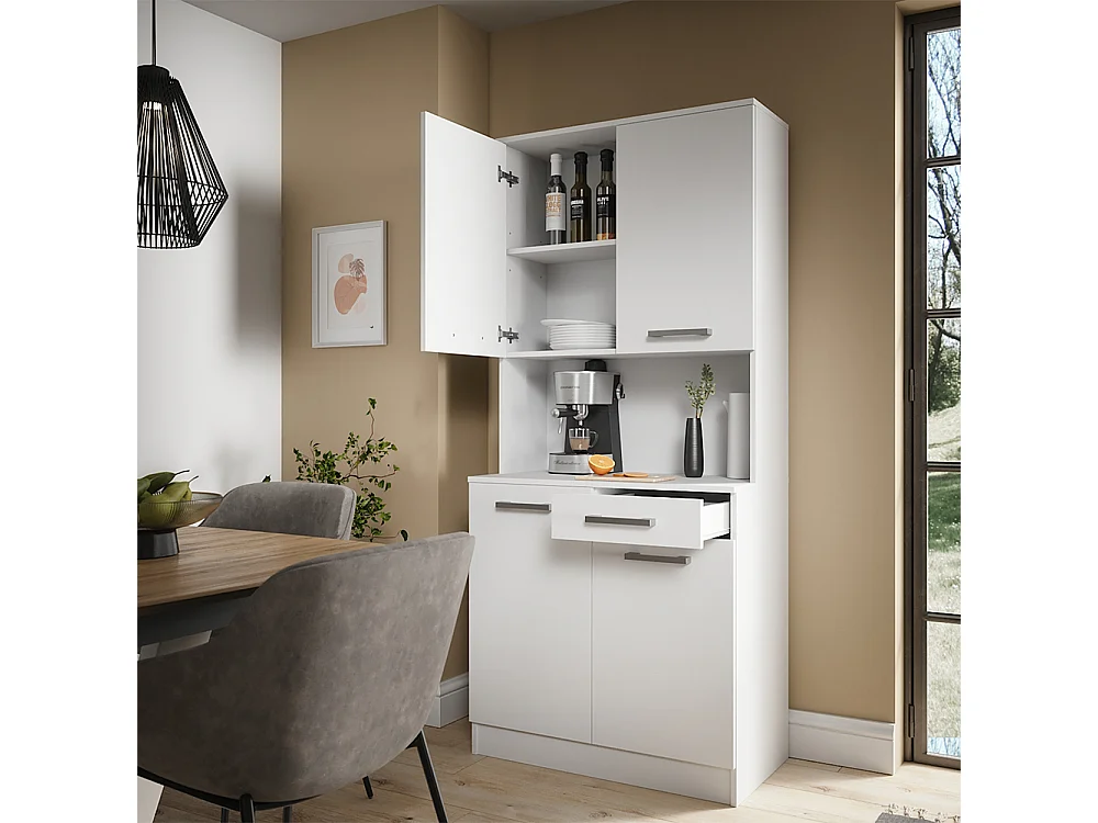 Bufet kuchenny biały 83.6x46x188.5 raul