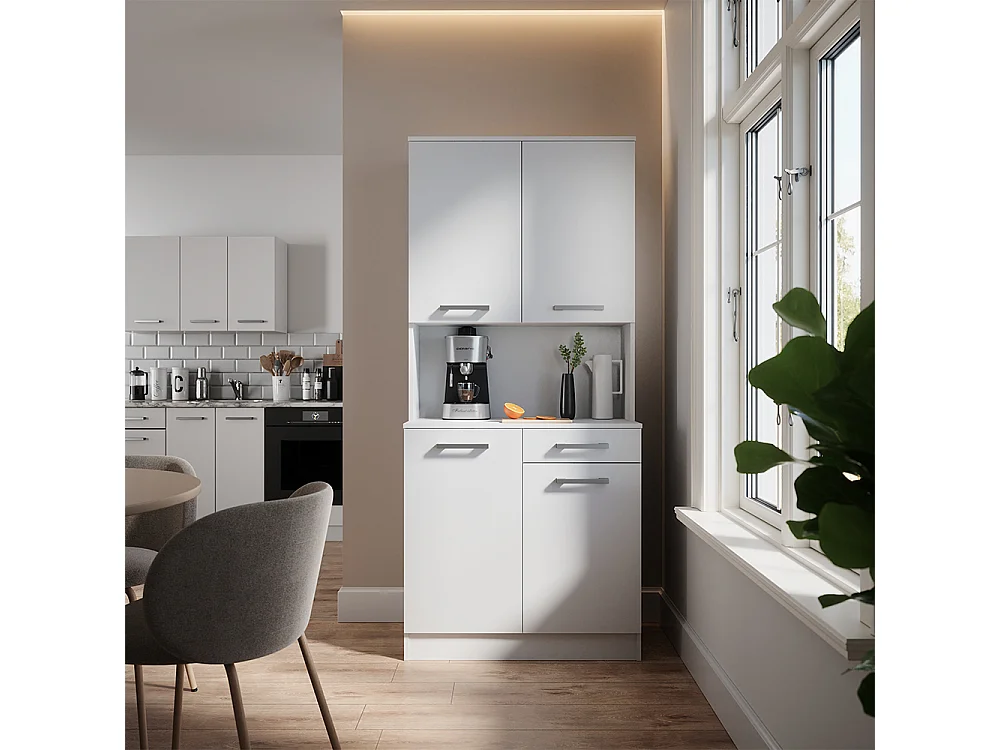 Bufet kuchenny biały 83.6x46x188.5 raul